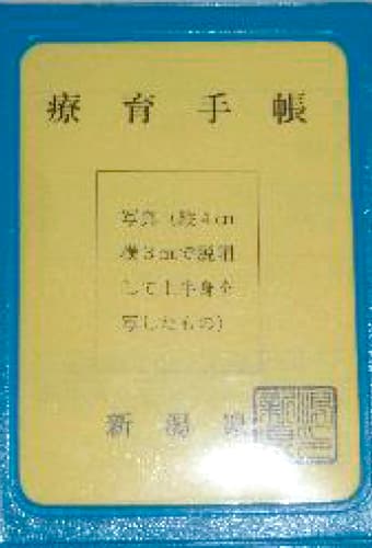 療育手帳 見本写真